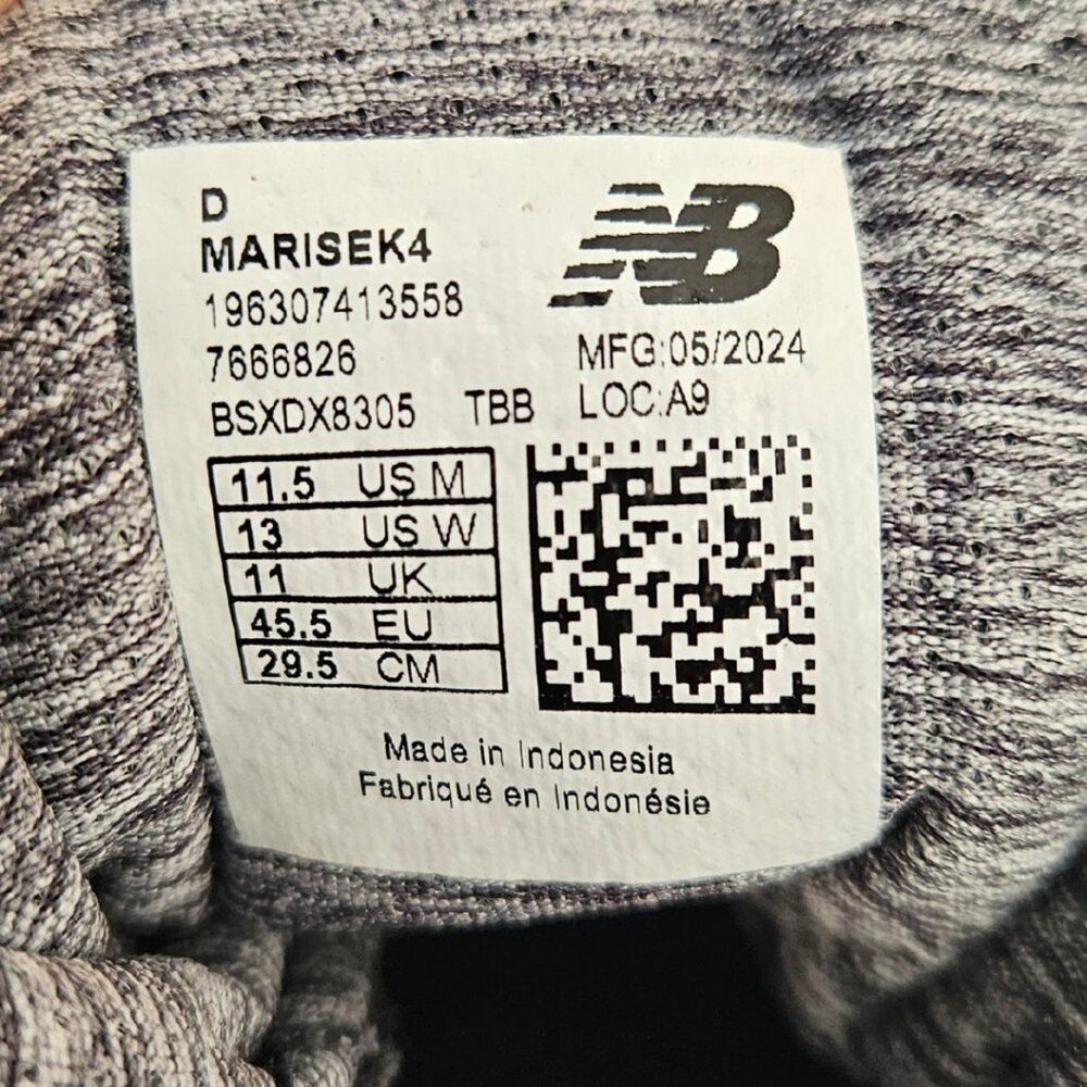 NEW BALANCE FRESH FOAM ARISHI V4 BLACK SIZE 11.5 - Picture 4 of 4